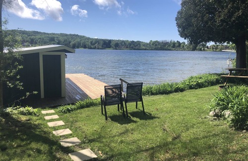 Lake Leelanau House | Waterfront home and guest cottage on Lake Leelanau. Dog ok. Sleeps 11.