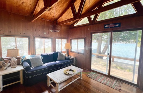 Lake Leelanau House | Waterfront home and guest cottage on Lake Leelanau. Dog ok. Sleeps 11.