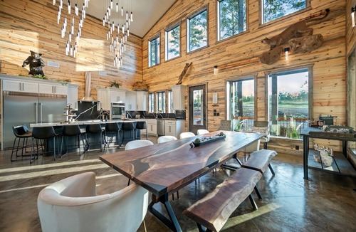 Pickens Cabin | Where the Wild Things Are | 10BR Luxury Cabin w/Game Room, 2 Hot Tubs, Pond, & ATV access
