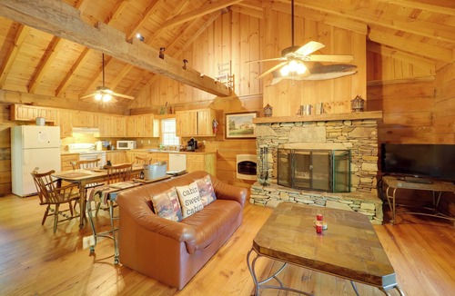 Vein Mountain Cabin | Winter Hiking + Hot Tub Soaks! Marion Mtn Cabin