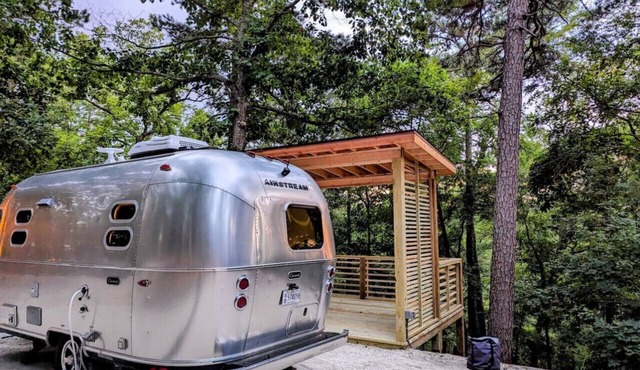 Airstream with Hot Tub and Sunset Deck at Loblolly