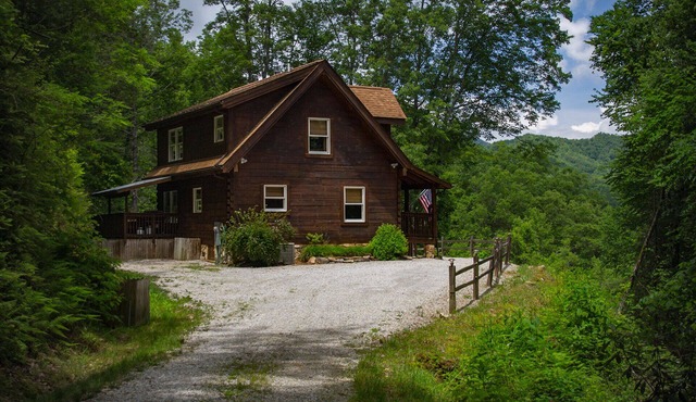 Almost Heaven log cabin mountain escape
