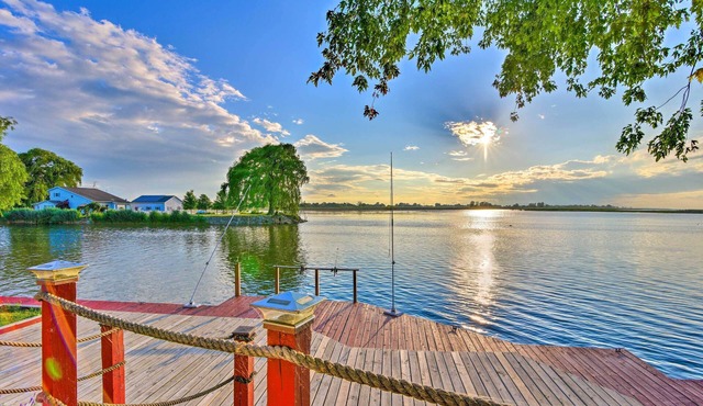 Anchors Away - Waterfront Saginaw Bay Retreat w/Boat dock & Yard!
