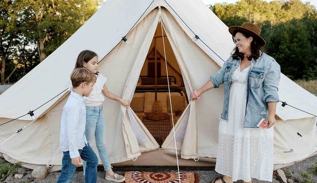 Big Top Bell Tent in Boyne Falls, MI
