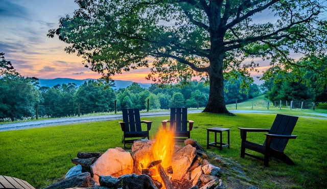 Blue Moss Cabin | Mountain view | Fireplace | 2 br