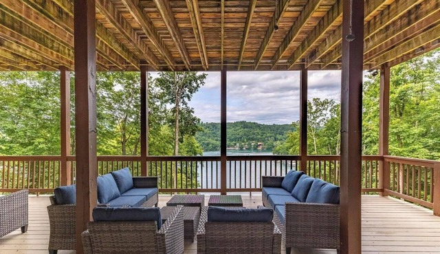 Breathtaking Norris Lake Escape NEW Spacious 6BR Lakefront Home w/Private Dock