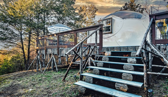 Delightful off-grid geodesic dome in charming Greeneville perfect for getaway