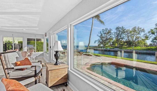 Dog-Friendly Waterfront Luxury w/Dock, Private Pool & Custom Kitchen