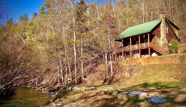 Family memories @ Creekside cabin ON the creek! 2 mi to Jasper, Buffalo River