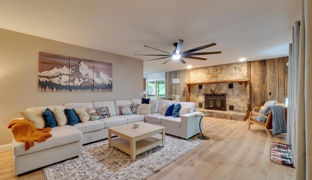 Fire Pit & Lake Access! Crossville Group Escape
