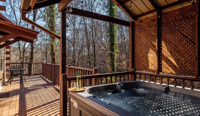 Great Location! Cozy, Pet Friendly Cabin with Hot Tub & Fireplace