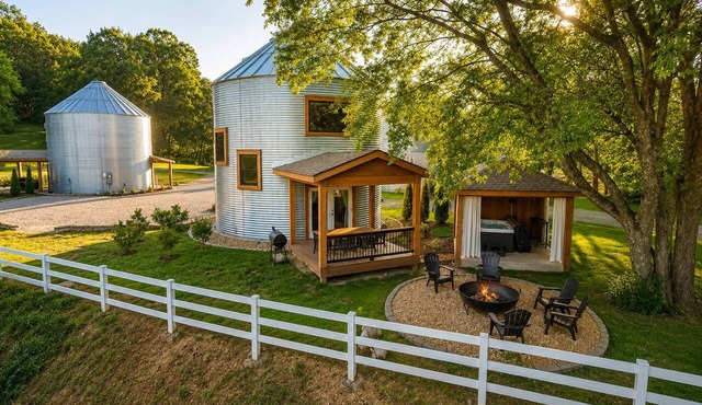 Hollow Silo Stay with Pasture Views & Hot Tub