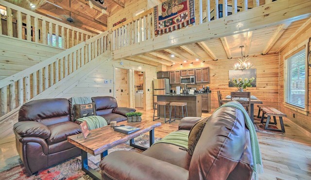 Hot Tub, Pool Access & Fire Pit: Gatlinburg Cabin