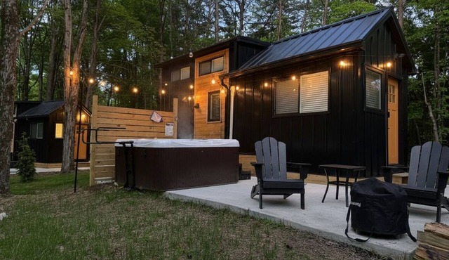 Hot Tub Tiny Home · Fire Pit · For Two