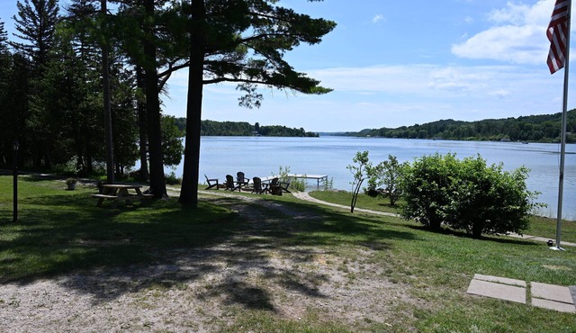 IDEAL LOCATION @ THE NARROWS ON SOUTH LAKE LEELANAU W/DOCK.nPerfect Sunsets