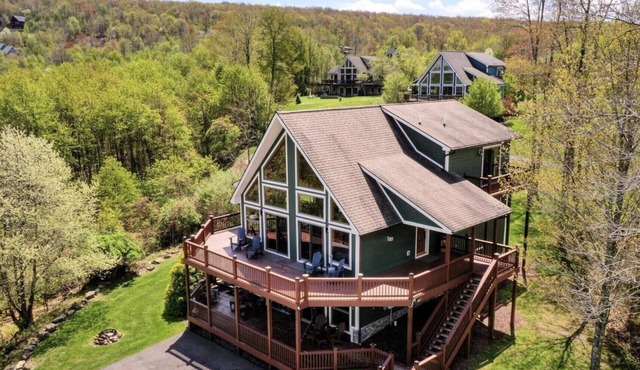 Lake View Chalet with Hot Tub and Fire Pit