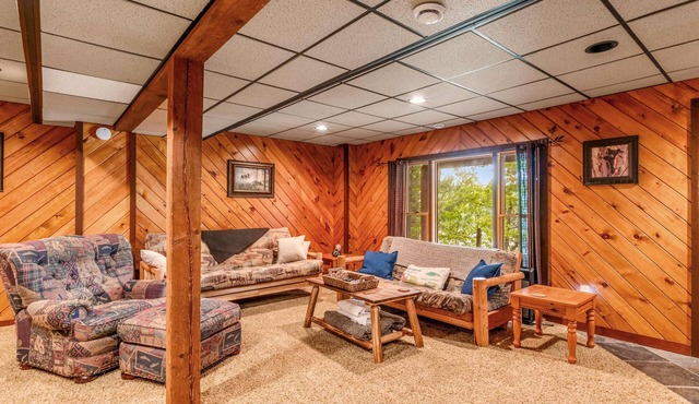 Lakefront dog-friendly gem with private dock, wood stove, large deck & free WiFi