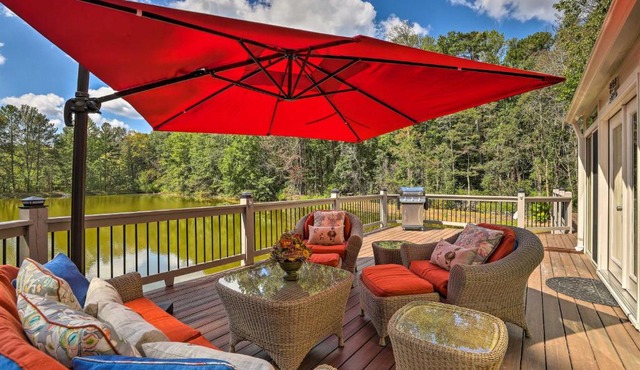 Lawrenceville Gem w/Boat Dock on Private Lake!
