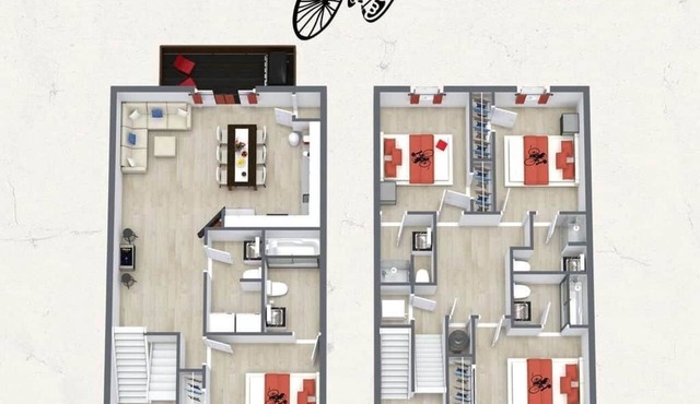 Little 500 Quarters - 4 Bd Townhome by IU Sports