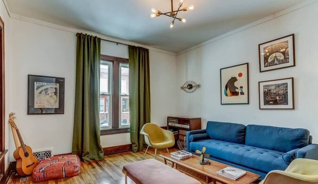 Luxe Mid-Century Styled Historic Townhouse #1