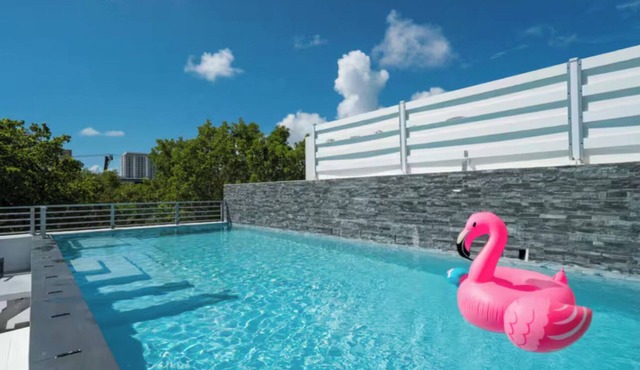 Luxury Brickell Home, Rooftop Pool, BBQ, City Lights