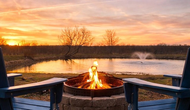 Luxury Home w/ Private Fishing Pond Near River