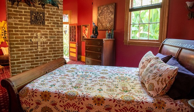 Mardi Gras Suite at The Lookout Inn in the colorful Bywater neighborhood!