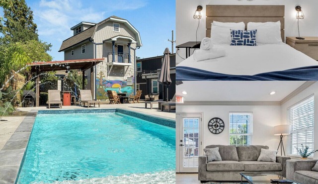Modern 4 Bedroom w/Shared Pool in Hotel off Canal St