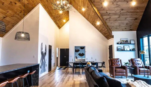 Modern barn home on a Kentucky horse farm