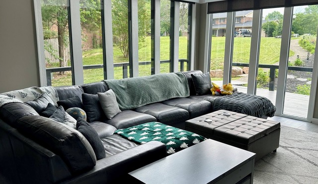Modern Glass Retreat + Woodland View