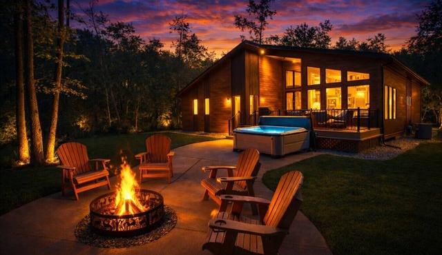 Modern Pines | Hot Tub · Theater · Arcades · Luxe