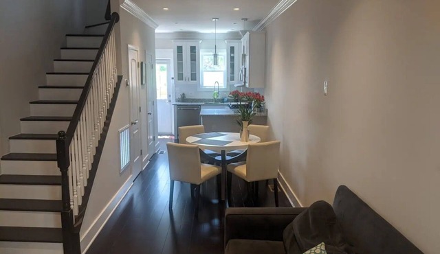 Modern rowhouse to rent short term in vibrant Columbia Heights
