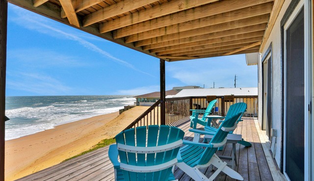 Oceanfront 3-Story Flagler Beach Home with Deck, Fireplace, Pets OK