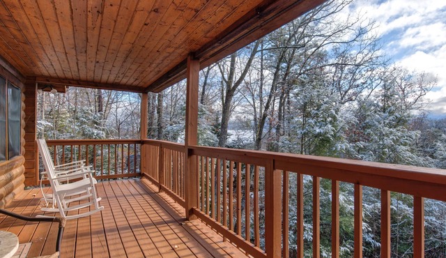 Pet-friendly retreat with tree-top views, a hot tub + an arcade loft!