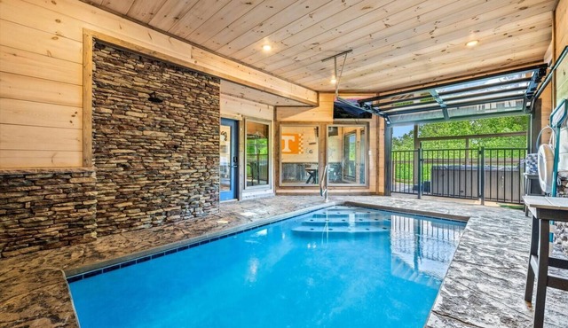 Pool Cabin with Views, Games, Heated Pool, Theater and more