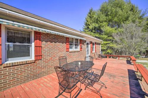 Quaint Creekside Home w/Spacious Deck & Yard