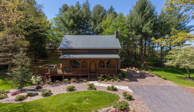 South Fork Cabin - charming cabin between Boone and West Jefferson with a hot tub. Pets welcome
