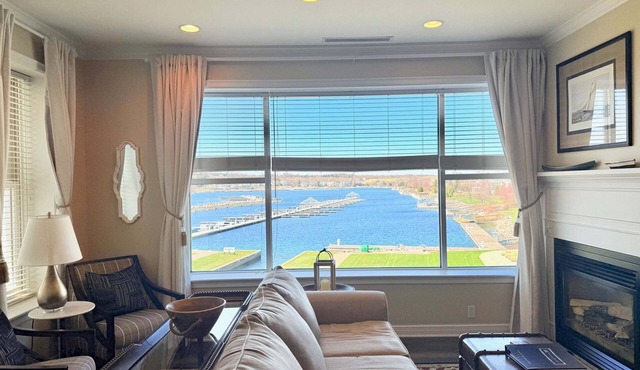 Starboard Suite 203: Cozy 2-bedroom condo with marina views in Bay Harbor, MI.