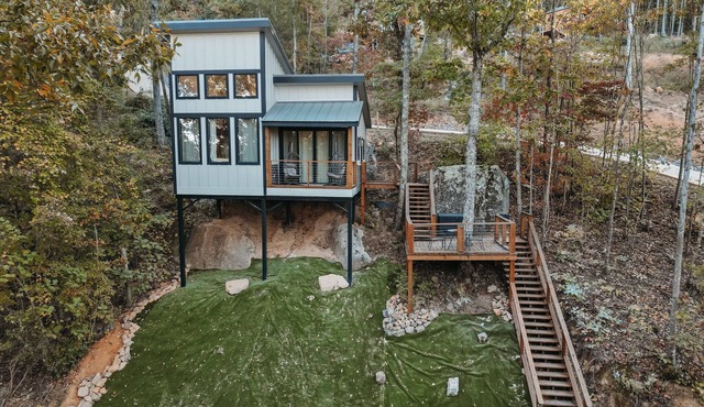 The Evergreen Treehouse with Winter Views!