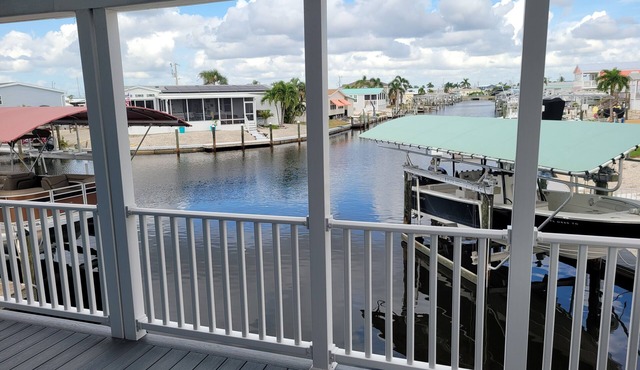 Water Front 3-bedroom home just minutes to Gulf waters and Sanibel Island.