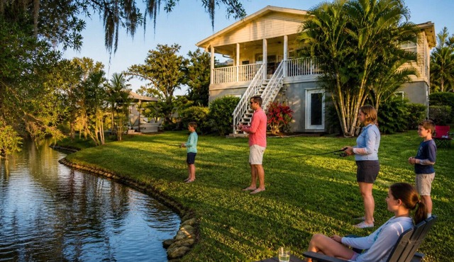 Waterfront 4BR w/Game Room Near UTC & IMG Sleeps 12